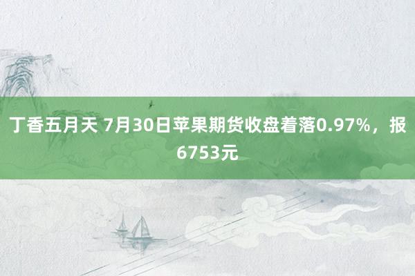 丁香五月天 7月30日苹果期货收盘着落0.97%，报6753元