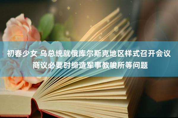 初春少女 乌总统就俄库尔斯克地区样式召开会议 商议必要时缔造军事教唆所等问题