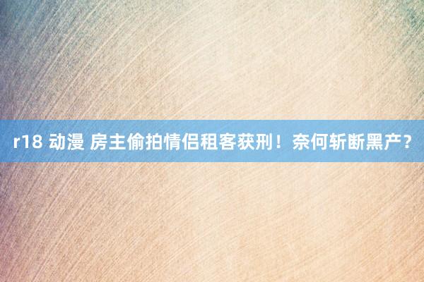 r18 动漫 房主偷拍情侣租客获刑！奈何斩断黑产？