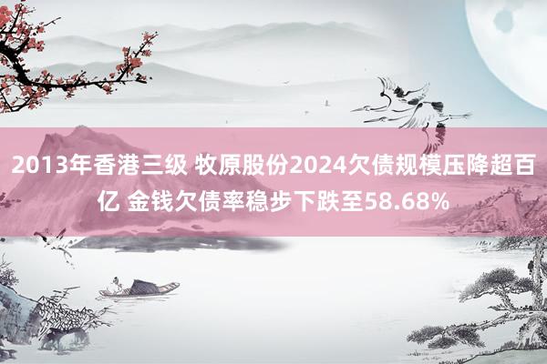 2013年香港三级 牧原股份2024欠债规模压降超百亿 金钱欠债率稳步下跌至58.68%